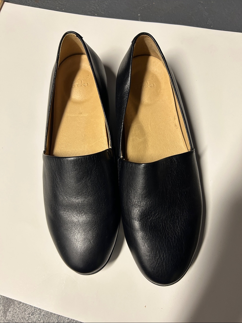 Dansko Black Slip-On Loafers